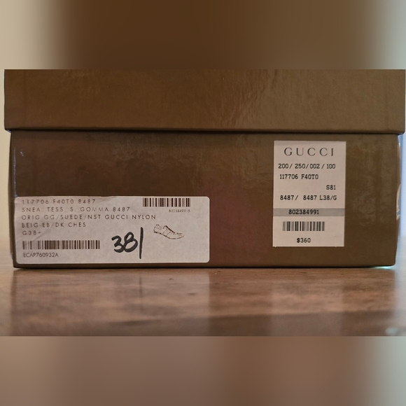 Gucci Tess S Gomma Sneaker size 38 - Picture 8 of 8
